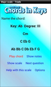 music theory app - chords in keys Gbmaj7