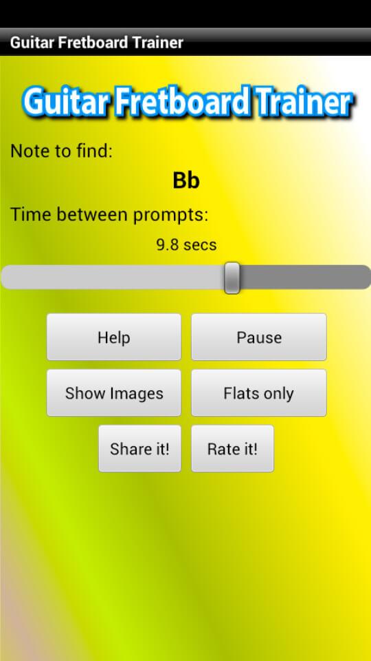 Guitar fretboard trainer android app 1-8
