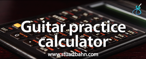 guitar practice calculator
