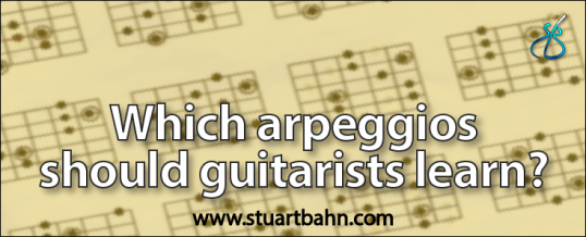 Which arpeggios should guitarists learn?