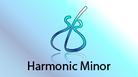 harmonic minor scale three notes per string