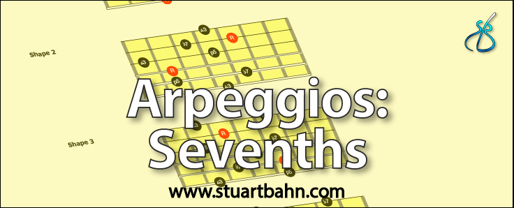 Guitar arpeggios sevenths
