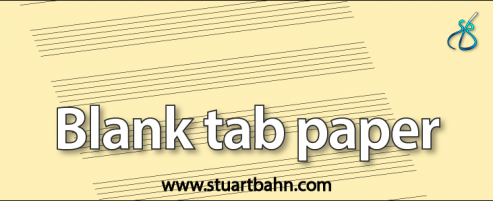 Blank tab paper