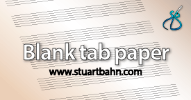 Blank tab paper