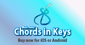 Music theory - Chords in Keys for Android and iOS