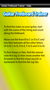 Guitar fretboard trainers instructions