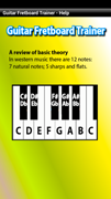 Guitar fretboard trainer android app piano