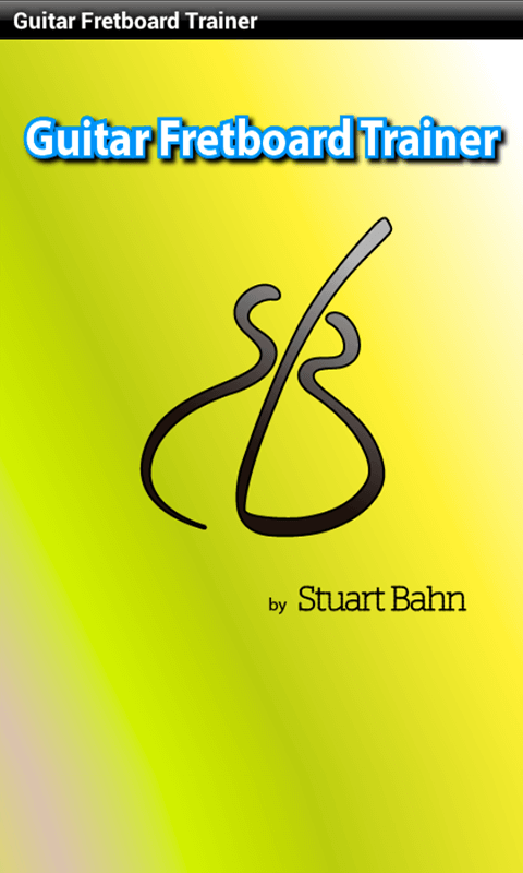Guitar fretboard trainer app splash screen