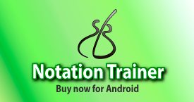 Notation Trainer, sight reading app