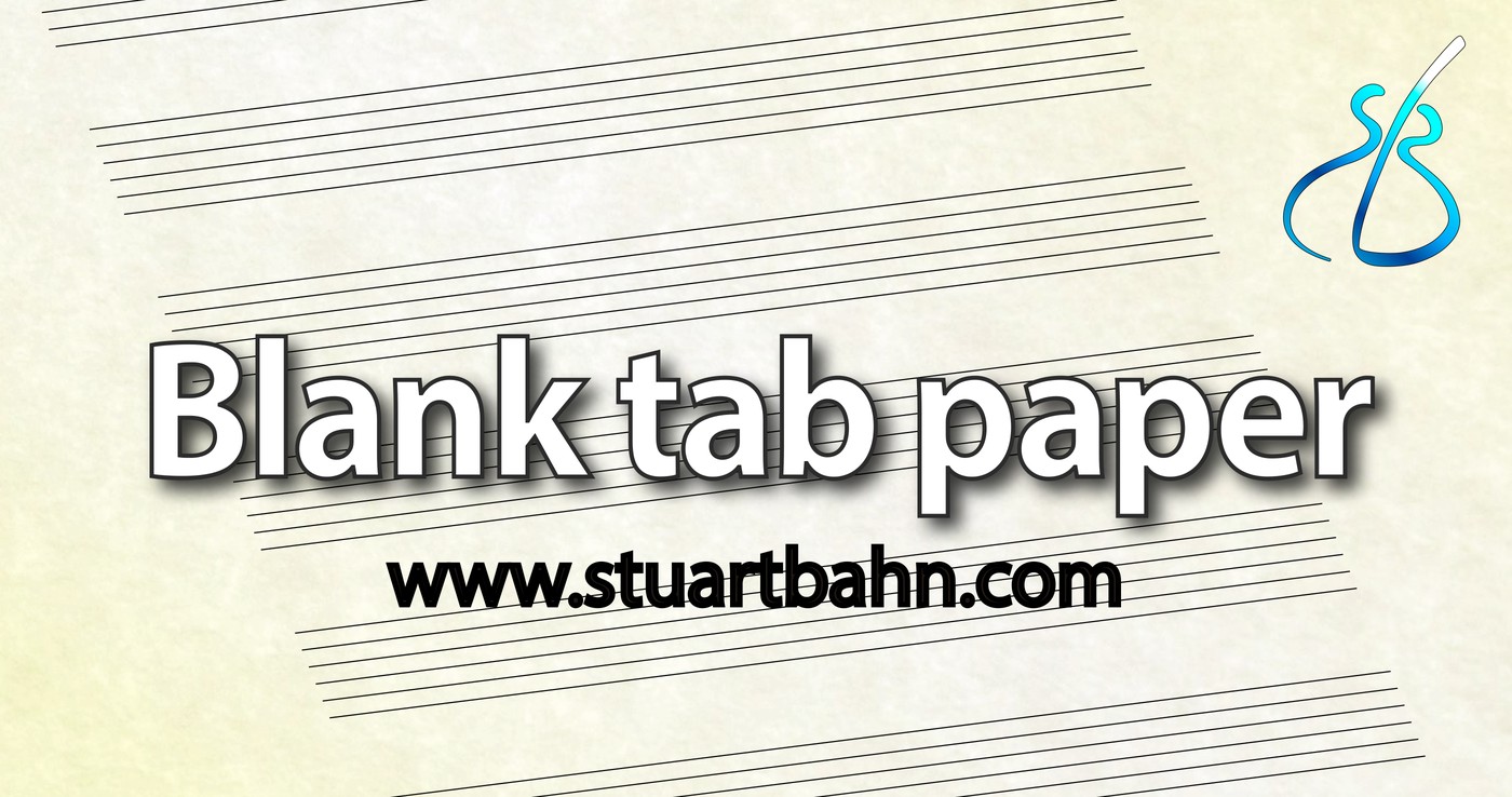 Blank tab paper